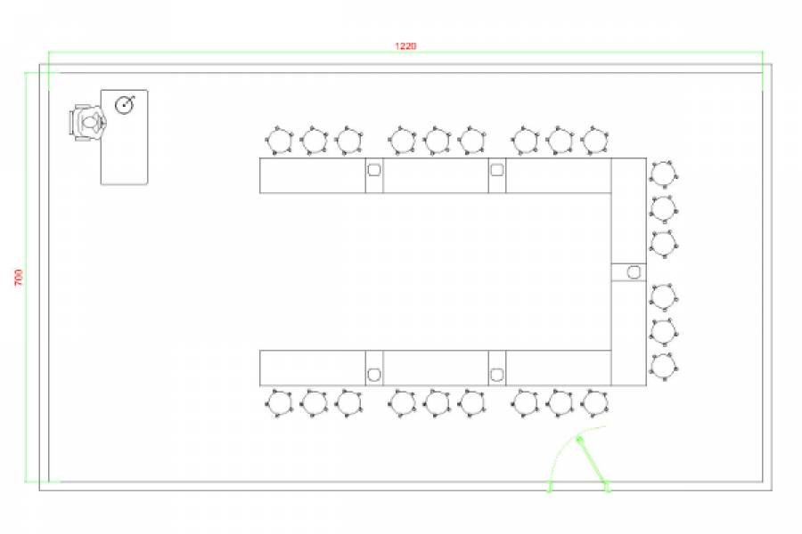 Fen laboratuvarı için kullanım gereksinimine baplı olarak fen laboratuvarı U sistem olarakda kullanulmaktadır.